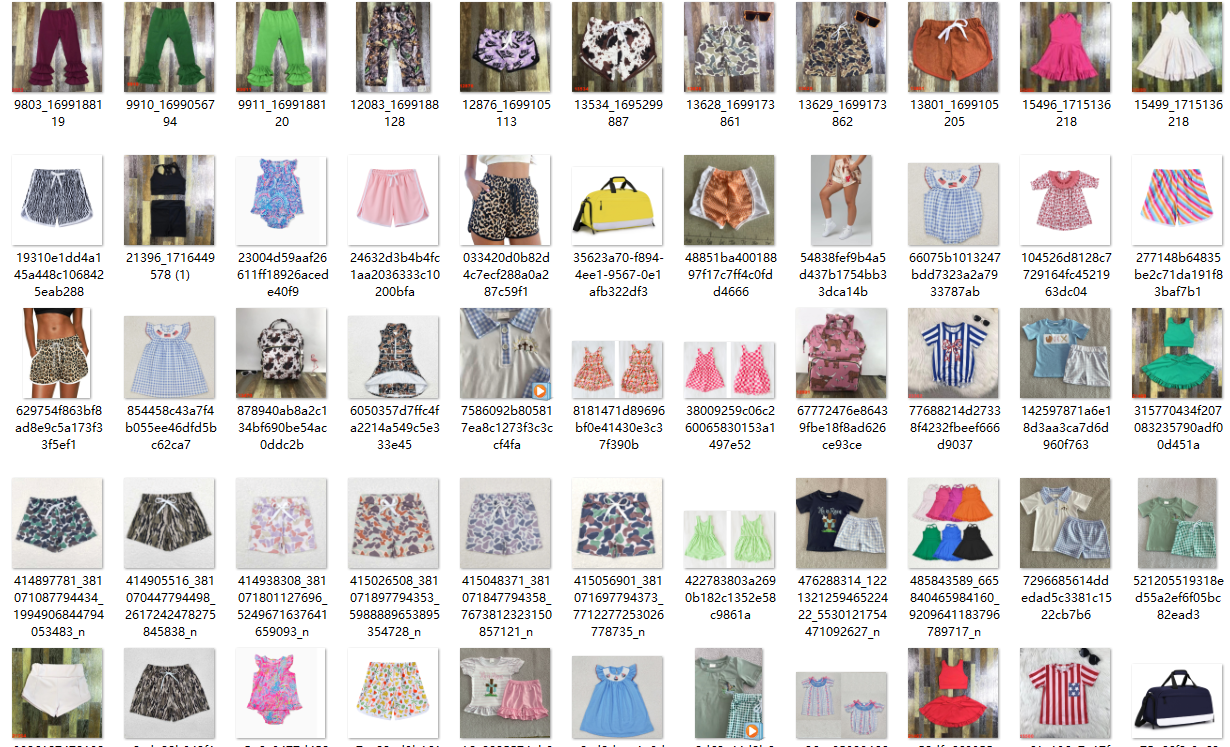 We are factory offer various styles in stock ready to ship clothes/ also can do customize designs / including printed, embroidered/smocked/Yoga/ Bamboo/please contact me : FB: Zhilong Yu/ FB group :https://www.facebook.com/groups/596121238592676