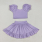 Ready to Ship Baby Girls pink Active Wear Athletic Summer Yoga Skirt Outfit
