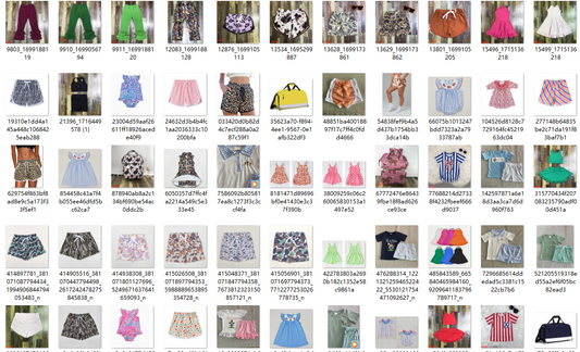 We are factory offer various styles in stock ready to ship clothes/ also can do customize designs / including printed, embroidered/smocked/Yoga/ Bamboo/please contact me : FB: Zhilong Yu/ FB group :https://www.facebook.com/groups/596121238592676