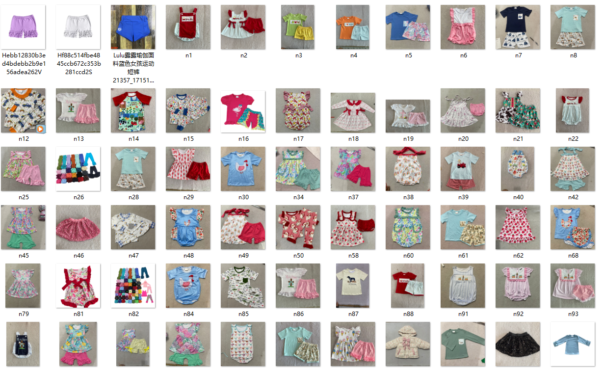 We are factory offer various styles in stock ready to ship clothes/ also can do customize designs / including printed, embroidered/smocked/Yoga/ Bamboo/please contact me : FB: Zhilong Yu/ FB group :https://www.facebook.com/groups/596121238592676