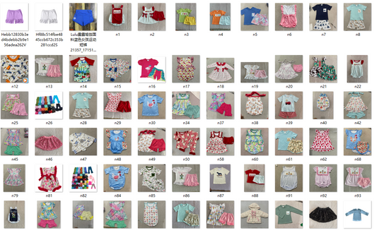 We are factory offer various styles in stock ready to ship clothes/ also can do customize designs / including printed, embroidered/smocked/Yoga/ Bamboo/please contact me : FB: Zhilong Yu/ FB group :https://www.facebook.com/groups/596121238592676