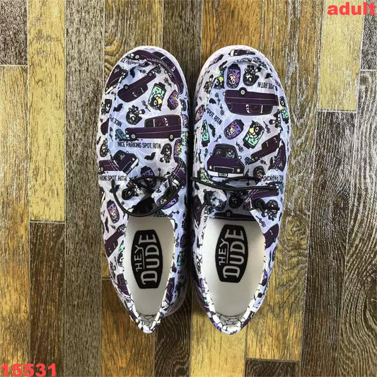 bluey dog Halloween car bat adult canvas shoes